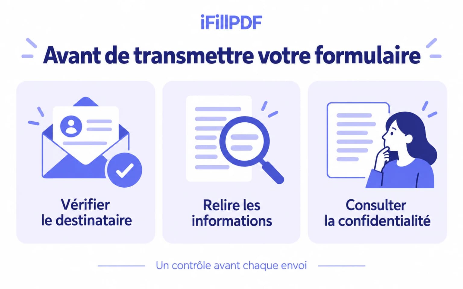 iFillPDF : contrôles de confidentialité avant l’envoi d’un formulaire PDF