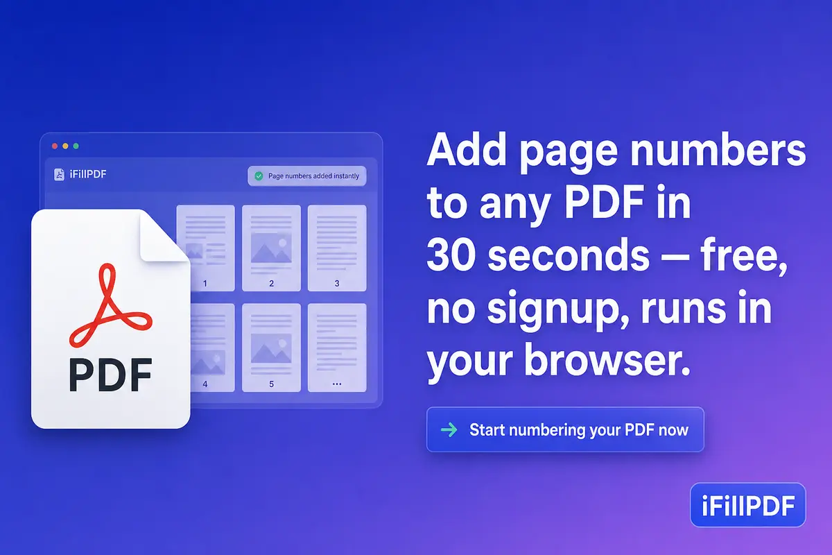 iFillPDF browser interface paginating multi-page PDF document instantly