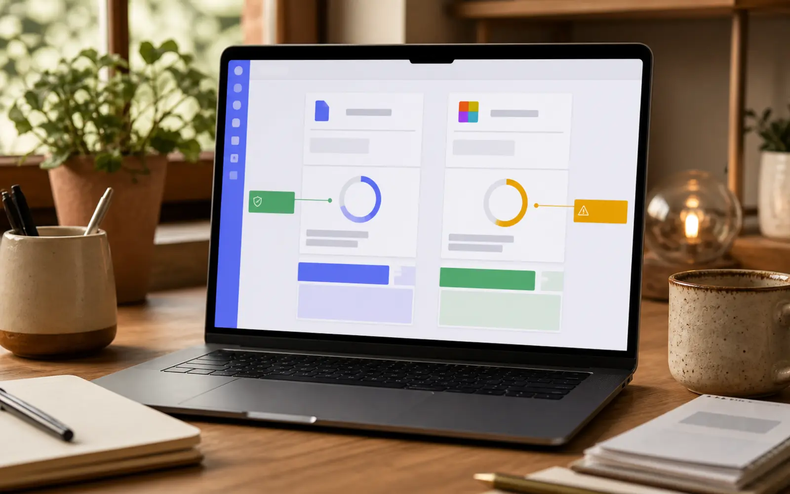 Captura comparativa de iFillPDF y Smallpdf con anotaciones señalando el porcentaje de compresión