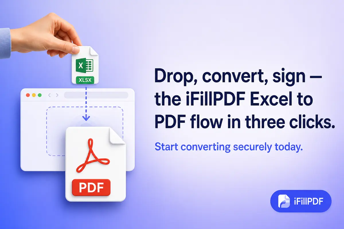 Hand dropping an xlsx file into an online converter in a browser window