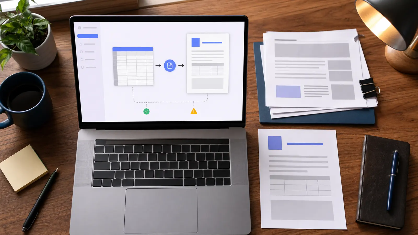 Excel spreadsheet converted to a clean A4 PDF preview