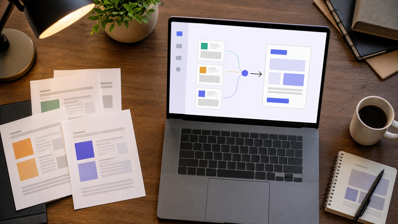 Drei PDF-Dateien werden per Drag & Drop zu einem einzigen Dokument zusammengefügt